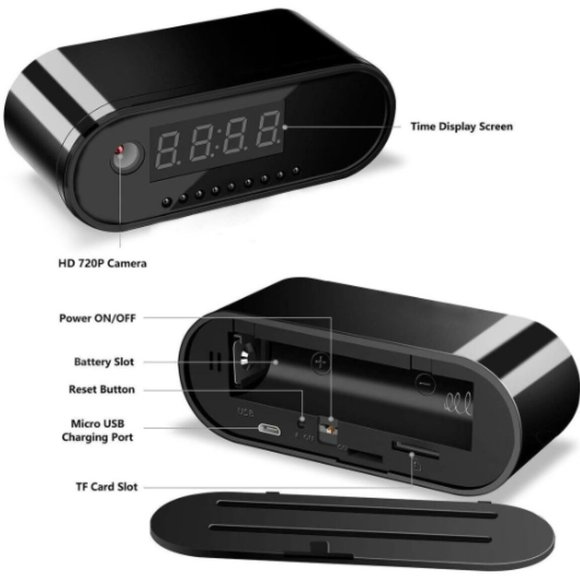 Spy Camera WiFi Hidden Wireless Night Vision Security Nanny Cam HD 1080P Alarm - Picture 2 of 9